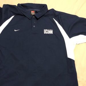 UCONN Football Nice Dry-Fit Polo